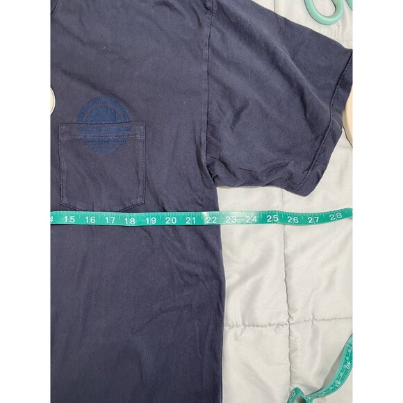 Men's Parallel x League NWT Navy Blue Pocket T-Shirt L Logo Cotton USA - Picture 3 of 6